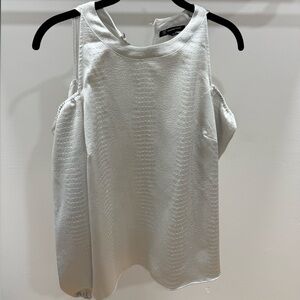 INC International Concepts Shimmering Silver Top